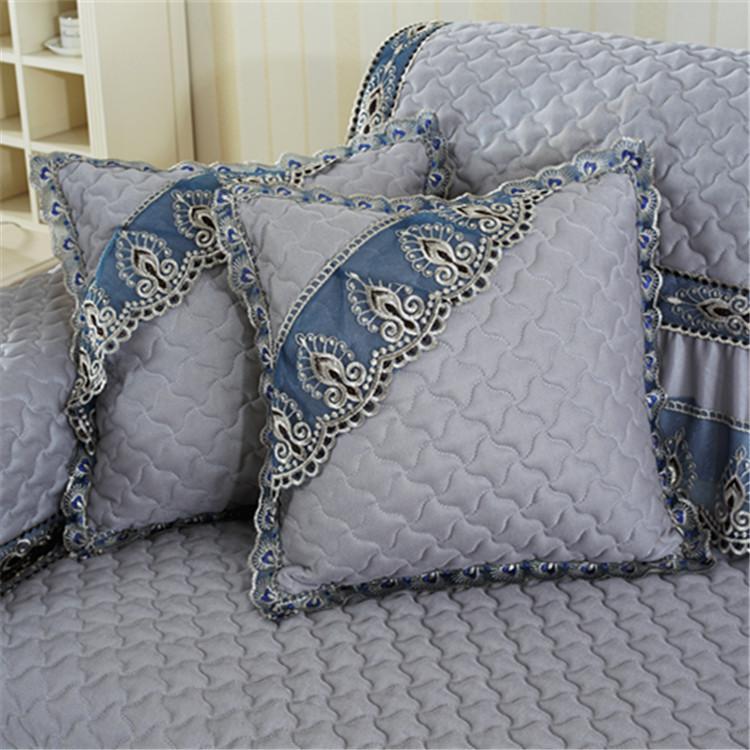 European-Style Non-Slip Linen Skirt Fabric Four Seasons Universal Sofa Summer Cushion Sofa Cover All Wrapped Cover