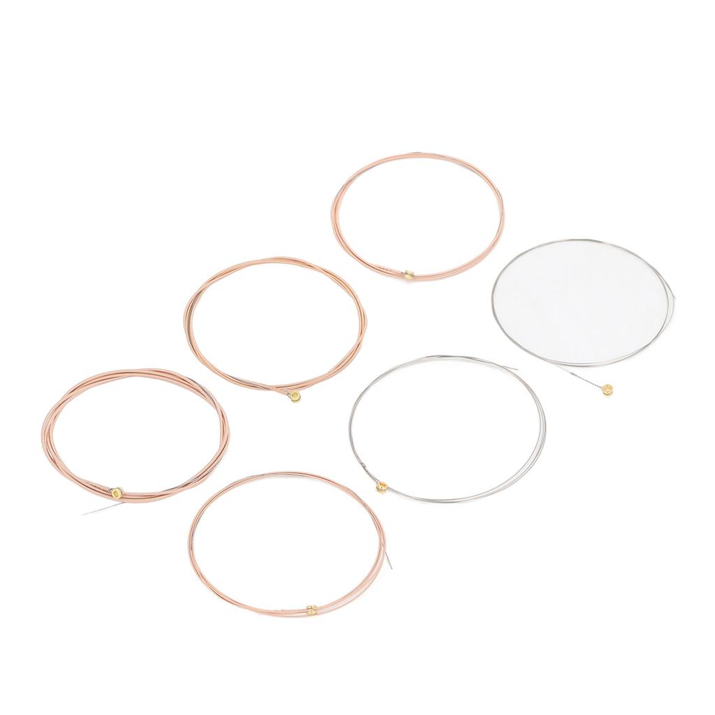 Acoustic Guitar Strings Phosphor Bronze 6 String Replacement Set Hex Alloy .011‑.052 SK11