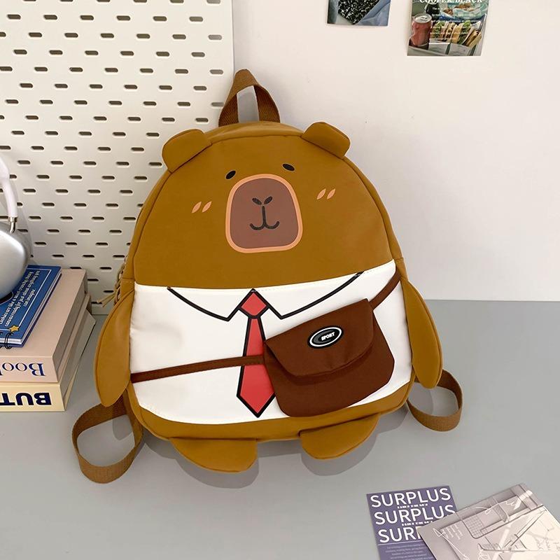 

Уродливо милый детский рюкзак капибары новый большой вместимости рюкзак для мальчиков и девочек рюкзак в детский сад рюкзак для начальной школы модный