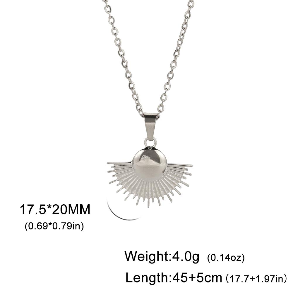 In Boho Sun Star Pendant Necklace for Women Stainless Steel Gold Choker Neck Chain Jewelry Birthday Gift
