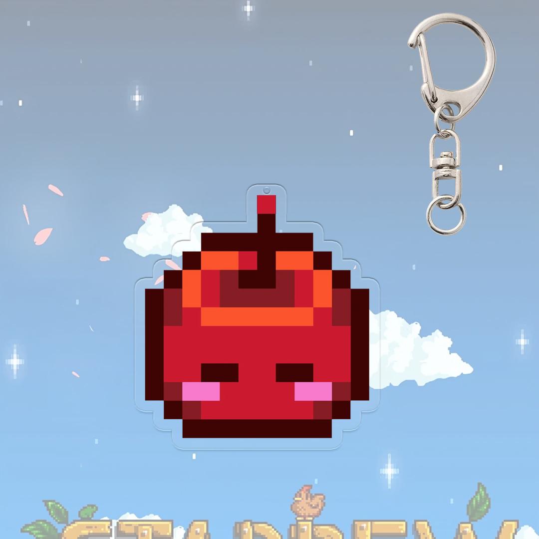 Pantalons Mauves Stardew Valley Porte-clés Accessoires de Jeu Anime Œuf de Crabe Crevette Intérêt Créatif Décoration Étudiant Accessoire Porte-clés Pendentif 3-4cm white