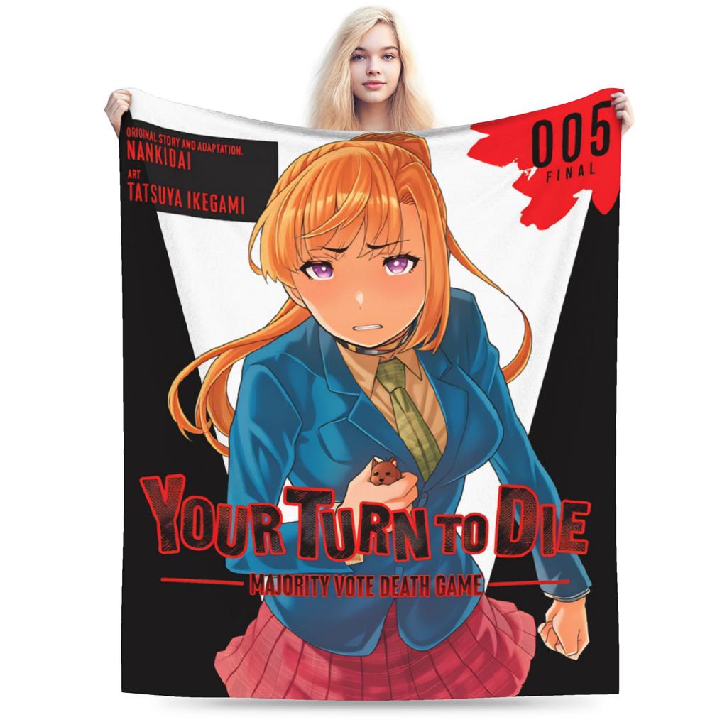 Soft Warm Blanket Your Turn To Die Child Plush Throw Blanket Street Trend Couch Chair Flannel Bedspread Sofa Bed Cover