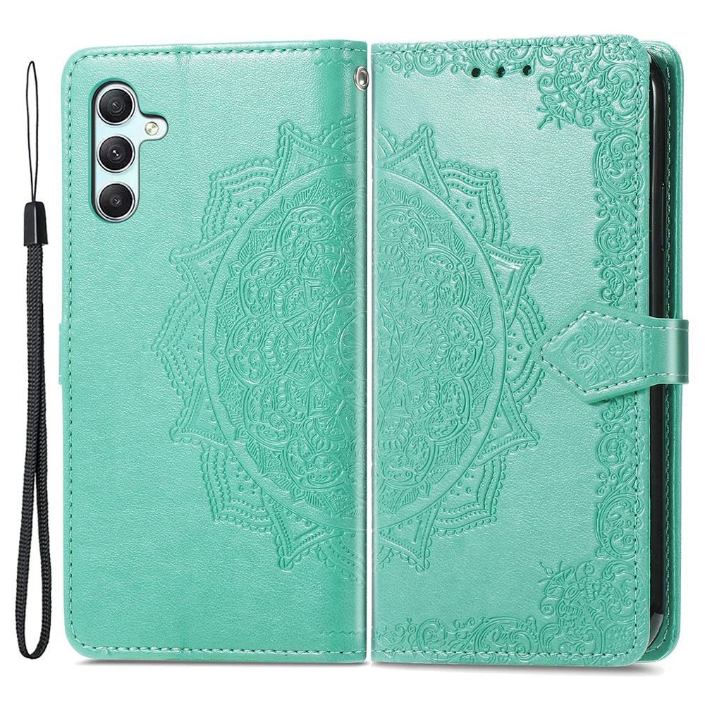 For Samsung Galaxy A55 5G Cell Phone Case Magnetic Embossed Mandala Floral Shell