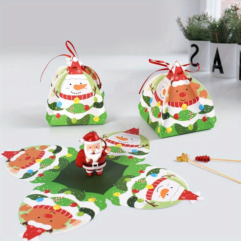 10pcs, Three-dimensional Multi-surface, Cute Pattern Box, Candy Gift Box, Folding Triangle Gift Box, Unique Shape, Gift Box, Candy Box, Surprise Box