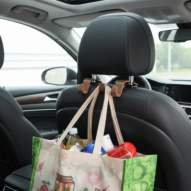 1/5 Pcs Hooks For Bags Car Clips Auto Fastener Hangers Car Storage Front Seat Headrest Organizer Holder Interior Accessories