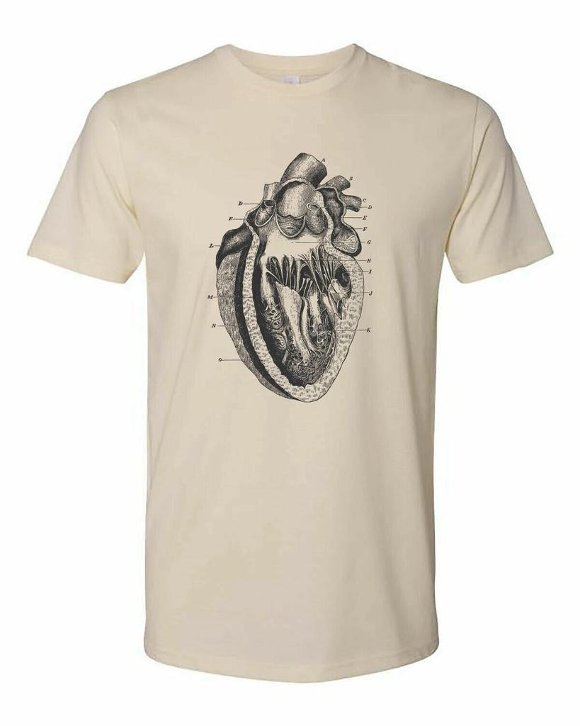 Cottage Cult Clothing Tee T Shirt Cotton Medical Anatomy Victorian Art Heart #1