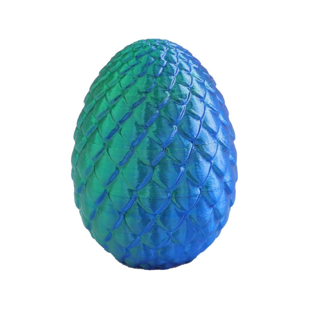3D Printed Articulated Chinese Dragon Egg Ornament - Toy Figurine Gift Handicraft