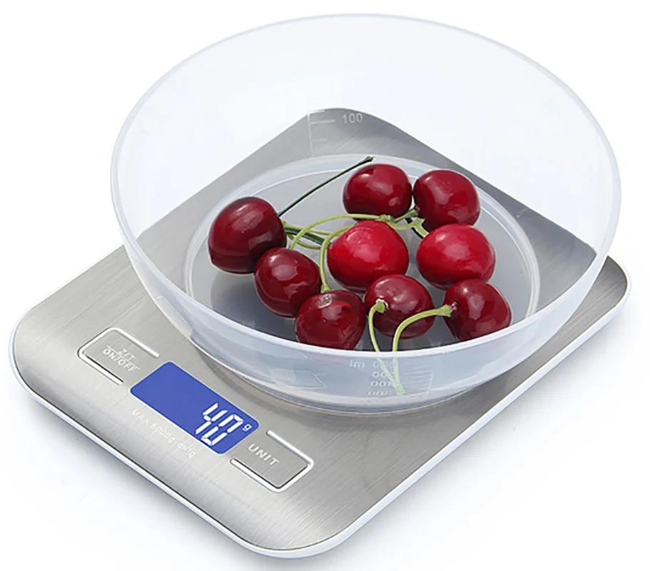 10/5Kg Kitchen Digital Scale Usb/Battery Charging Electronic Smart Balance LCD Mini Precision Weight Scales For  Food Cooking