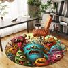 Colorful Monster Party Decorations: Spooky Fun for Kids' Parties!Round Non-Slip Chair Mat Chair Carpet for Office Rugs for Office Decor Gift For Valen