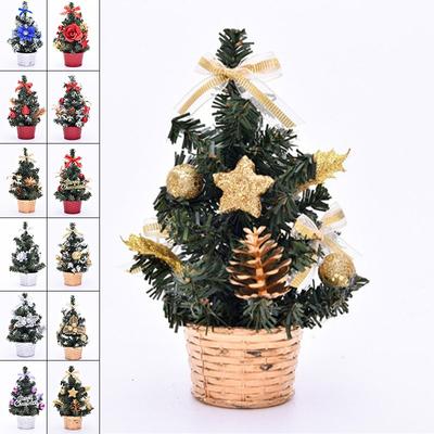 Lebhafter künstlicher Mini-Weihnachtsbaum Miniatur Festliche Tischdekoration