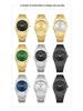 BESTWIN Men's Waterproof Quartz Watch with Butterfly Double Snap Closure