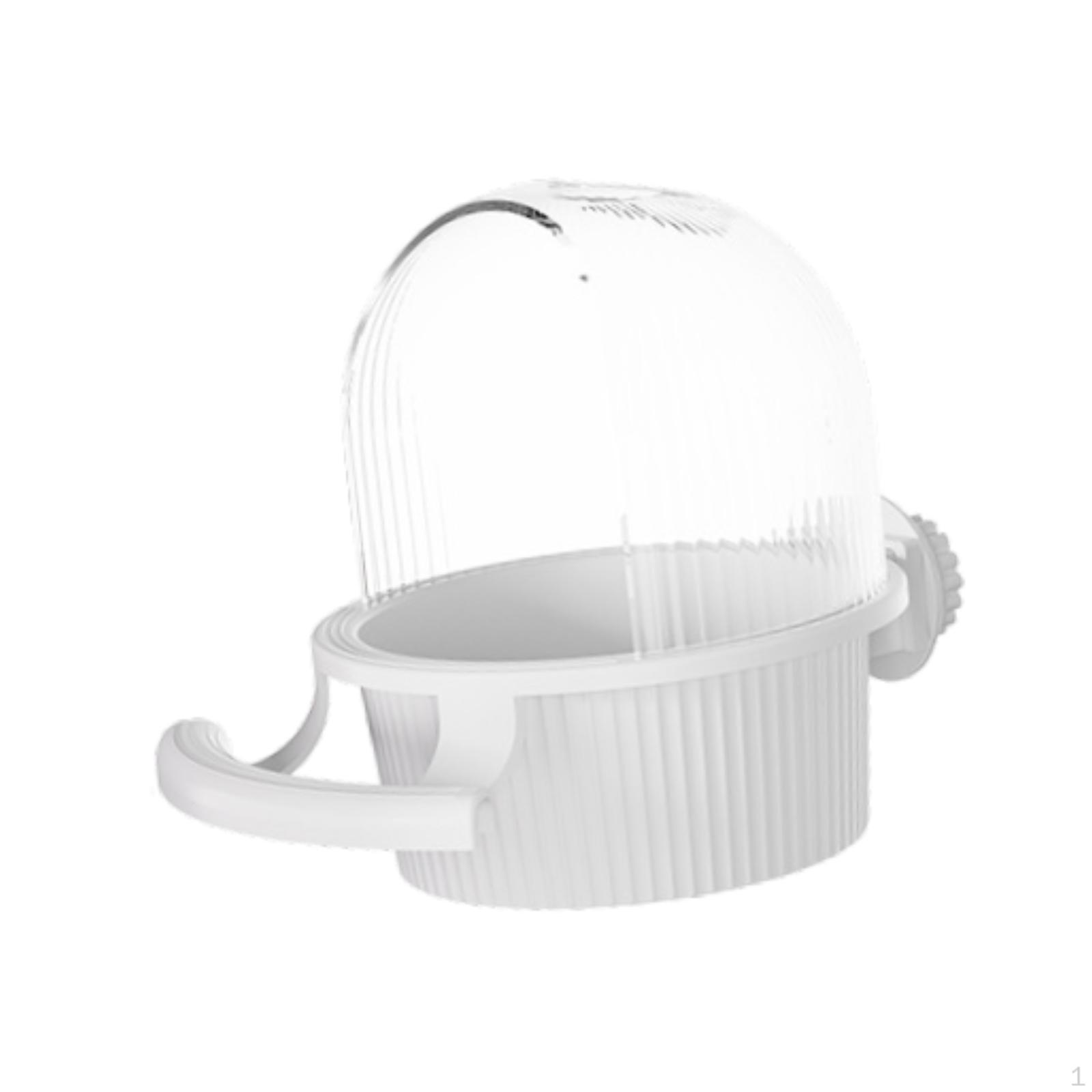 

Кормушка для клетки с птицами, водонепроницаемая подвесная кормушка для голубей и воробьев на открытом воздухе белый