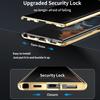 For Samsung Galaxy S24 Case Anti-Spy Double-Sided Tempered Glass Cover with Metal Frame