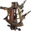 Antique J.Scott Navy Brass Sextant Handmade Wooden Box Vintage Nautical Ship Sextants, 5 Inch, Bronze