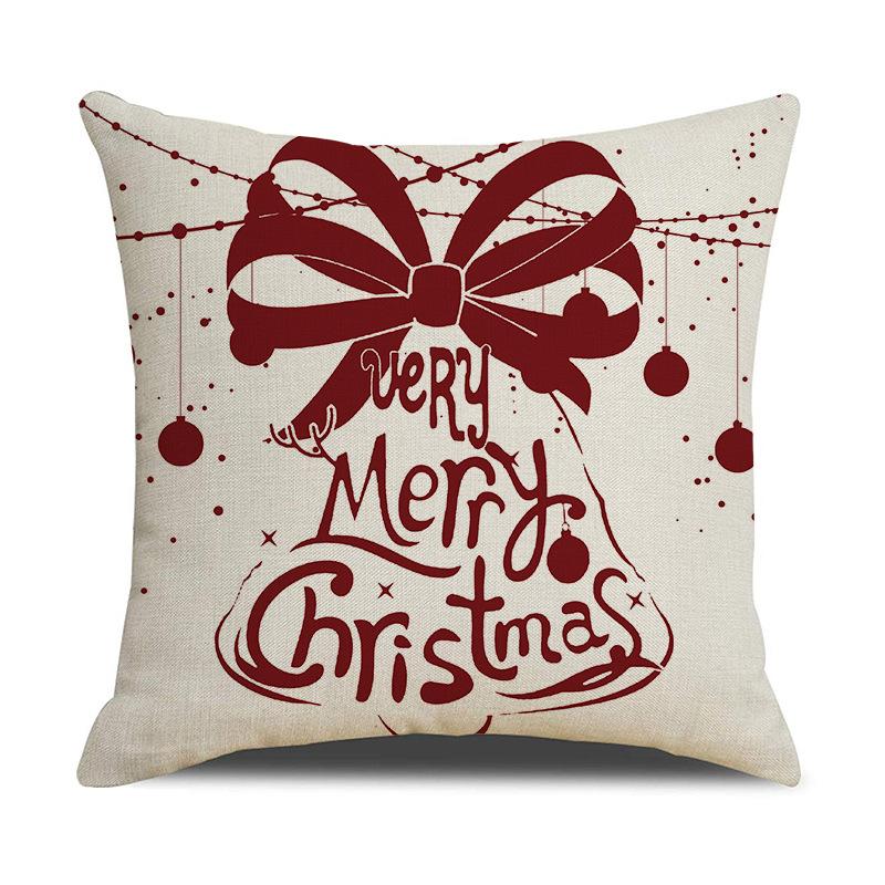 

Christmas Santa Claus Pillowcase Happy New Year 2023 Xmas Gifts For Home Decor 45x45cm Cushion Cover Merry Christmas Ornament