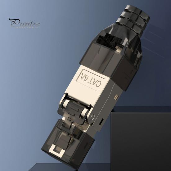 RJ45 Network Connector Universal Easy Assembly High Speed LAN Data Transfer Network Connector Head Accessories