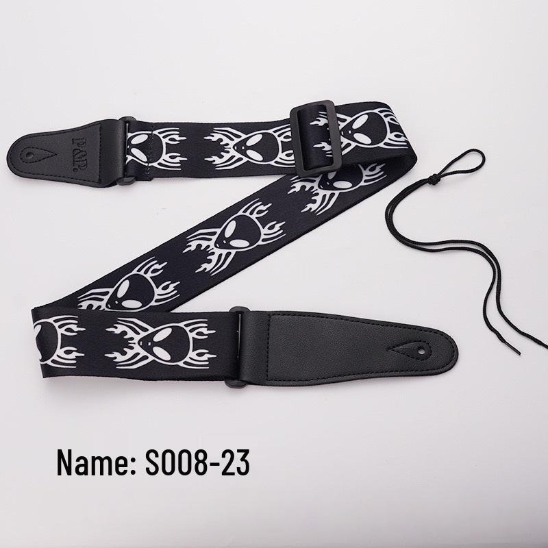 PP Widened PU Leather Guitar Strap - Electric & Classical Folk Style, Personalized Crossbody Design