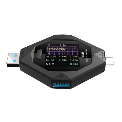 Digital USBC Power Meter MultiFunction Voltage Current Power Meter Cellphone Charging Detector