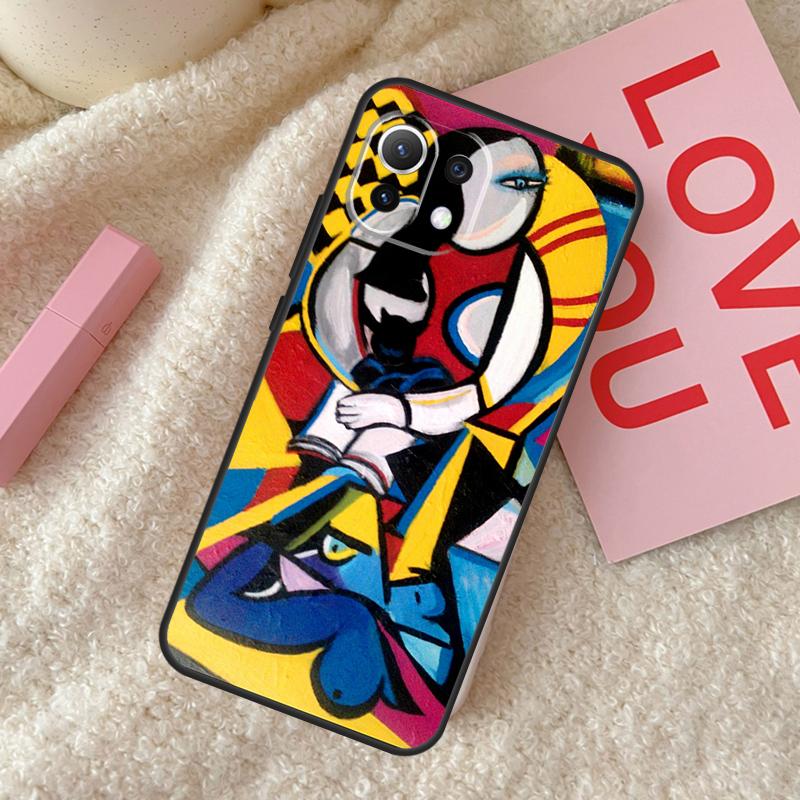 Picasso Abstract Art Painting Case For Xiaomi 14 15 Ultra 15T 14T 13T Pro 17 Pro Max POCO X7 Pro X3 X5 X6 F5 F6 F7 F8 Cover