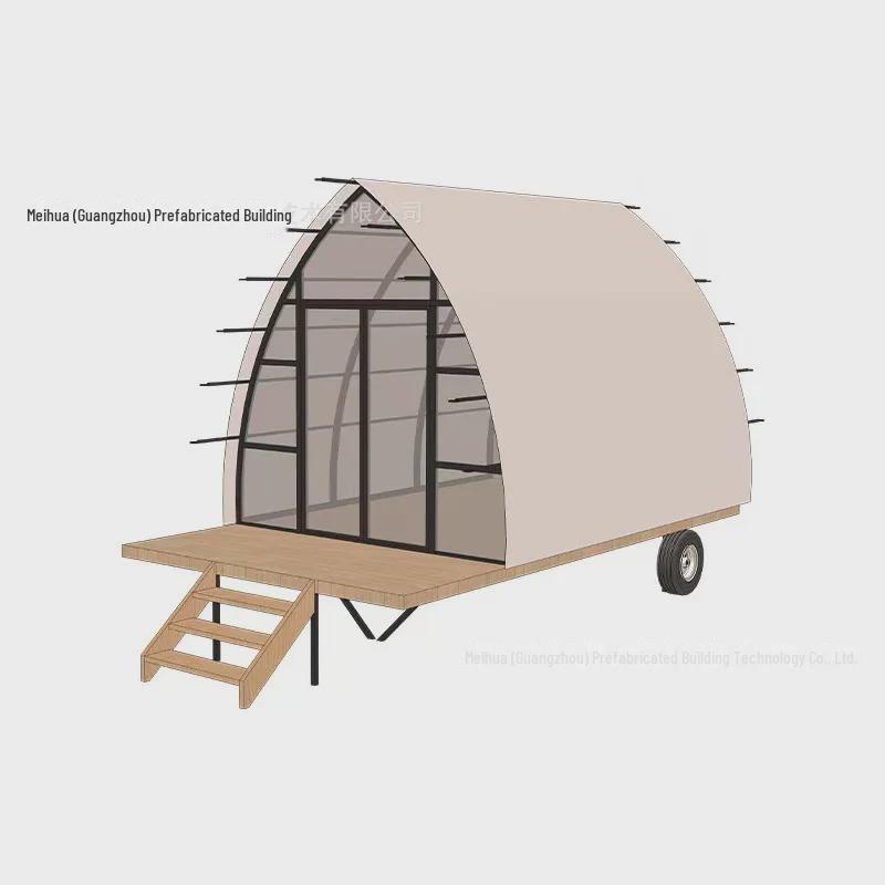 Movable Outdoor Luxury Tent: Assembled Modular Carriage for Camping and Glamping