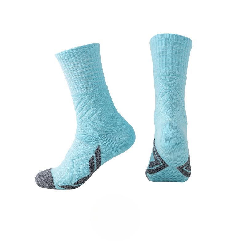 

Basketball Socks, High-top Anti-slip and Shock-absorbing Mid-calf Elite Socks, Breathable, Sweat-absorbing and Odor-resistant Sports Pressure Socks 1 pair синій