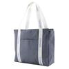 Chanel Logo Tote Bag Sports Line Gray Nylon Women Used