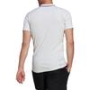 adidas Gameset Solid Color Logo Micro Mark Tennis Sports Short Sleeve Polo Shirt White Men's HB9135