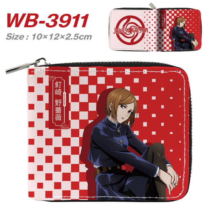 Jujutsu Kaisen Short Wallet Anime Cartoon Leather Bifold Card Holder Coin Purse for Students Men Women