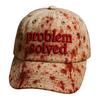 Dark Blood Stain Print Baseball Hat Unisex Sun Protection Wide Brim Baseball Hat Halloween Party Costume Accessory