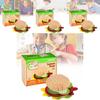 Colorful Diy Felt Burger Toy Set For Creative Play And Imaginative Sandwich Fun