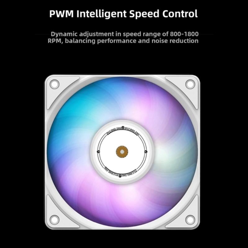 ARGB PC Router Lüfter 120MM Kühlventilator Bürstenlos Tragbarer Kühlventilator Ersatz für PC Gehäuse Schrank Elektronik
