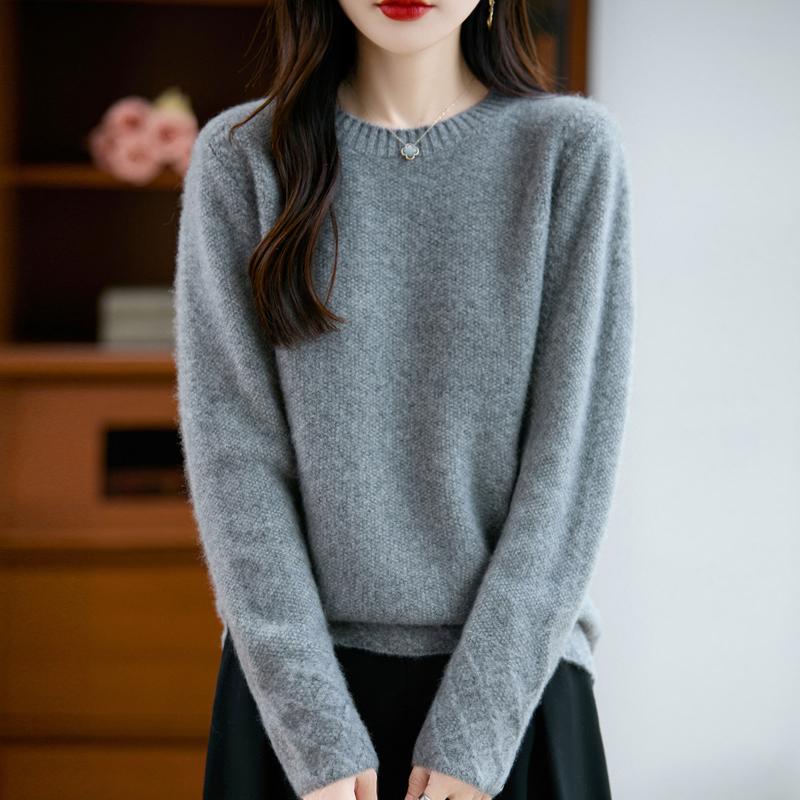 Dámský kašmírový svetr Kašmír Qinghe 30% kašmír 70% vlna podzimní a zimní pulovr hřejivý a módní