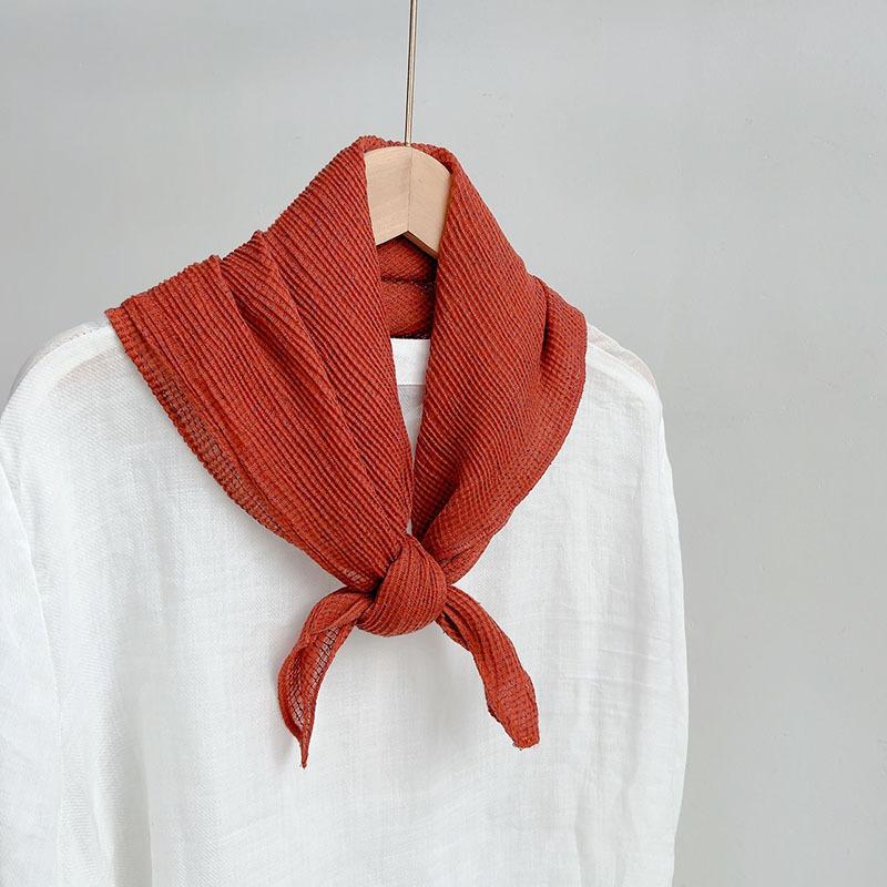 65*65cm Small Square Scarf Neck Protection Versatile Women Soft Hair Scarf Square Handkerchief Ladies Foulard Hijab