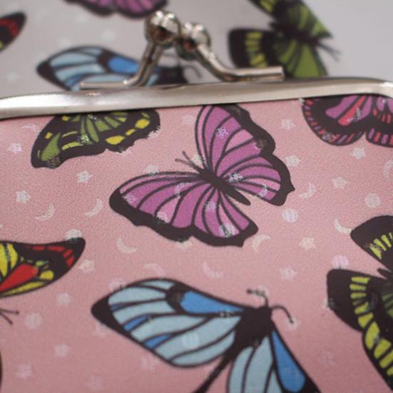 Portamonete Piccolo da Donna, Portamonete Vintage in Pelle PU, Portamonete a Bacio Farfalla, Tascabile, Mini Portamonete per Donne
