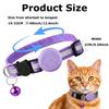 Reflective Cat Dog Collar with Smart GPS Tracker 2-in-1 Bundle Adjustable Anti-Lost Location Finder Safety Buckle Bell 3