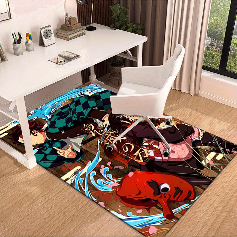 Anime Samurai Warrior's Journey Carpet, Chair Rug,Rug for Office Bedroom Living Rooms, Doormat Decor Fan Gift Christmas Gift