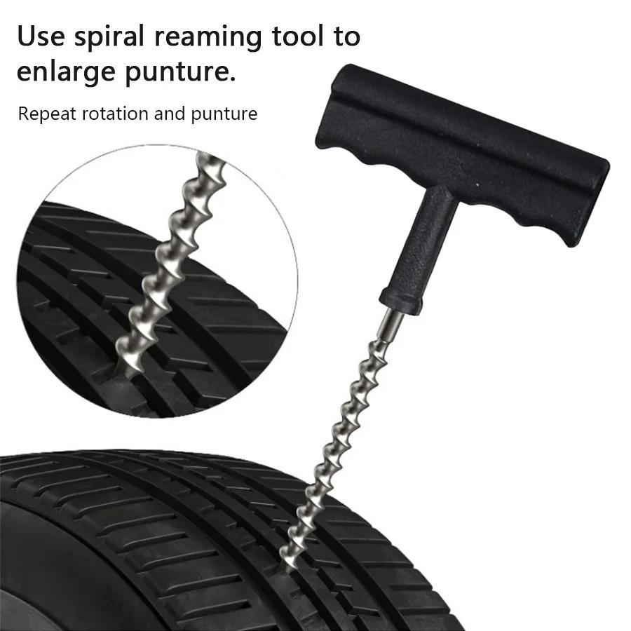 Car Tire Repair Kit Puncture Plug Tools Tyre Puncture Emergency for Tire Strips Stirring Glue Repair Tool Kit Car Accessories