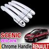 For Renault Scenic III 2010 - 2016 Chrome Handle Cover Trim Grand Scenic XMOD 2011 2012 2013 2014 2015 Accessories Car Styling 3
