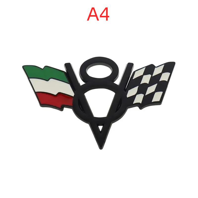 Chrome American Flag V8 V 8 Italy UK Germany US National Flag for Fender Trunk Rear Bonnet Nameplate Decal Emblem Badge Sticker