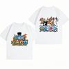 Clothing New 100% Cotton Breathable Summer T-Shirt One Piece Sabo Straw Hat Print Casual Streetwear T-Shirt Unisex