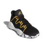 Adidas Pro Vision J Mid Top Basketball Shoes Kids Sneakers Black Gold F97290
