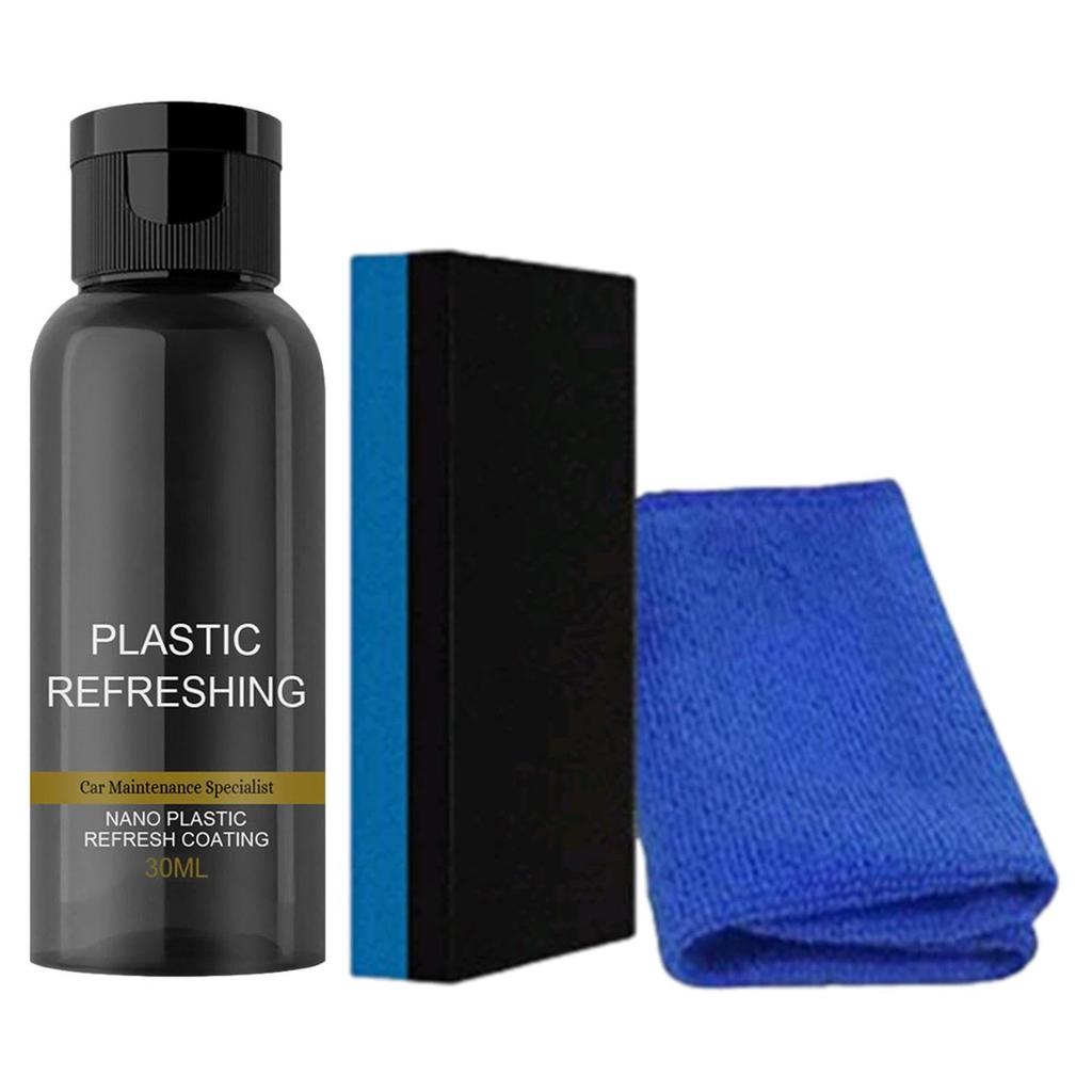 Tuwlopyu Car Interior Cleaning, Car Trim Restorer, Auto Trim 50ml Car Interior Polish -