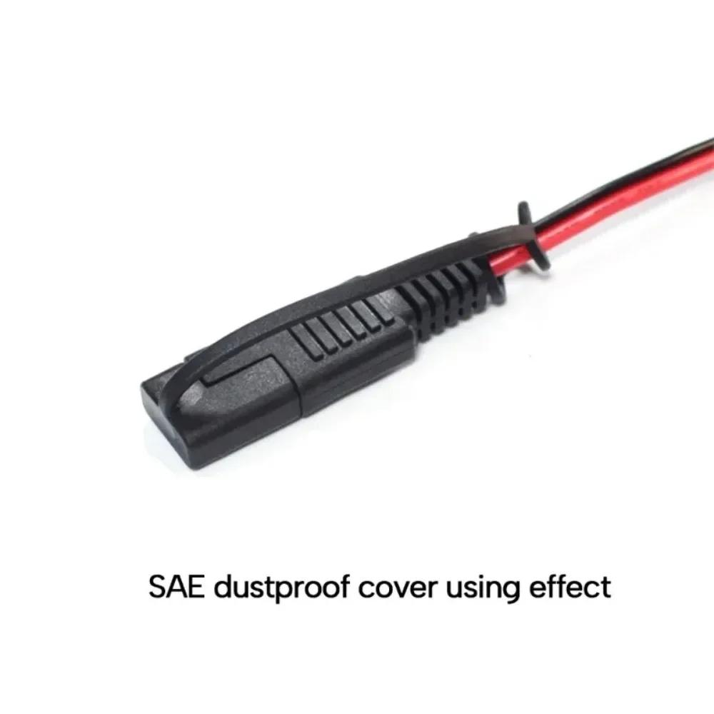 5 Pezzi Coperchio Impermeabile SAE, Tappo Connettore Antipolvere per Moto BMW, Protezione Porta Caricabatterie Sigillata IP67, Nero