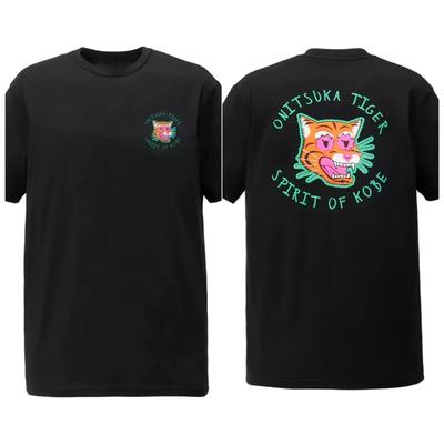2025 Nueva Camiseta Onitsuka Tiger Mujer Hombre Casual Algodón Manga Corta Lindo Estampado de Tigre Ajuste Holgado Ropa Urbana Más Vendida