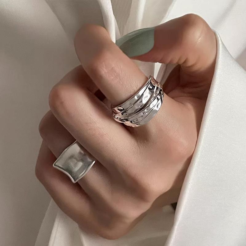 Fashionable Copper Geometric Ring For Women Trendy Adjustable Accessory For Summer 2023