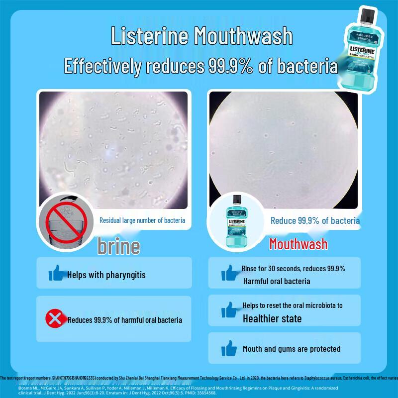Listerine Ice Blue Blast Mouthwash