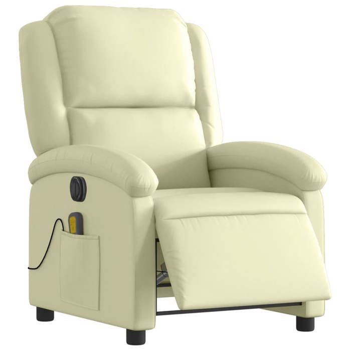 VidaXL Fauteuil de Massage Inclinable Électrique, Chaise de Relaxation avec Dossier et Repose-pied Réglables, Siège de Salon 3204260
