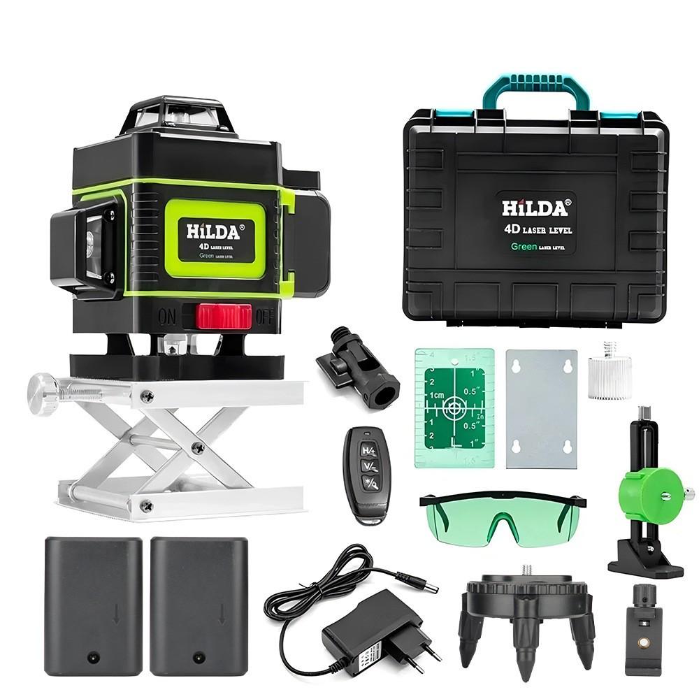 High Precision 4D 16-Line Green Laser Level with Automatic Leveling