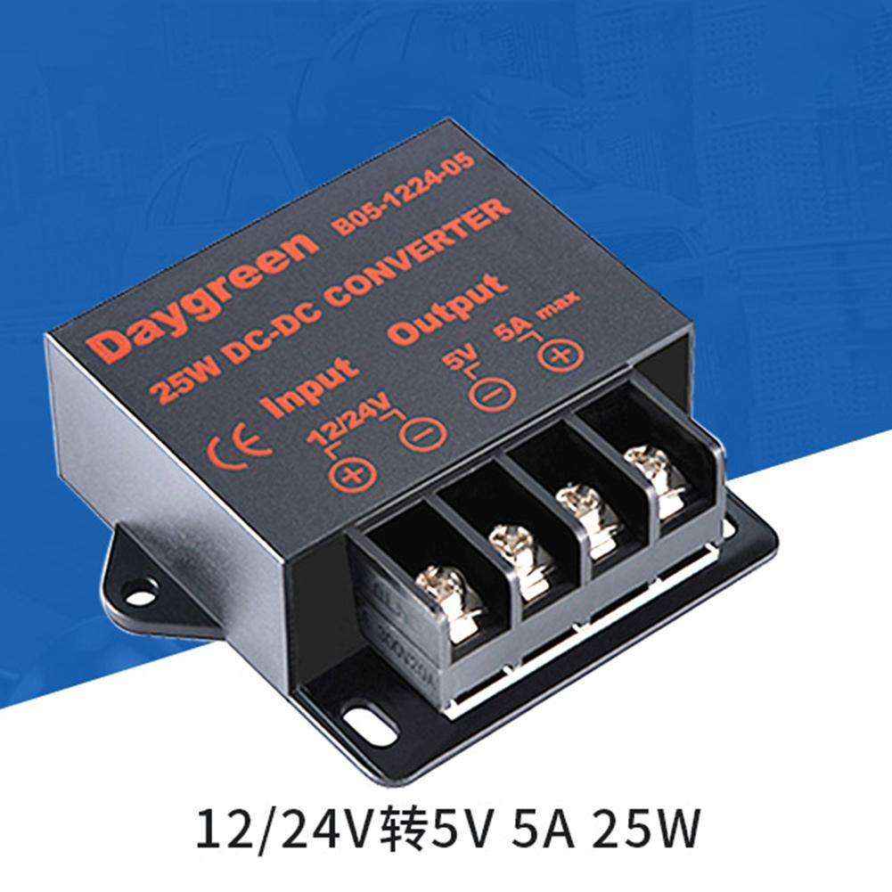 The Best Way to Power Your LED Lighting System Voltage Regulator DC 12V/24V to DC 5V 5A 25W Step Down Power Converter