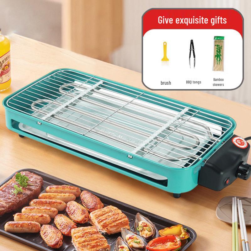 Upgraded Electric Smokeless Multi-functional BBQ & Griddle Grill